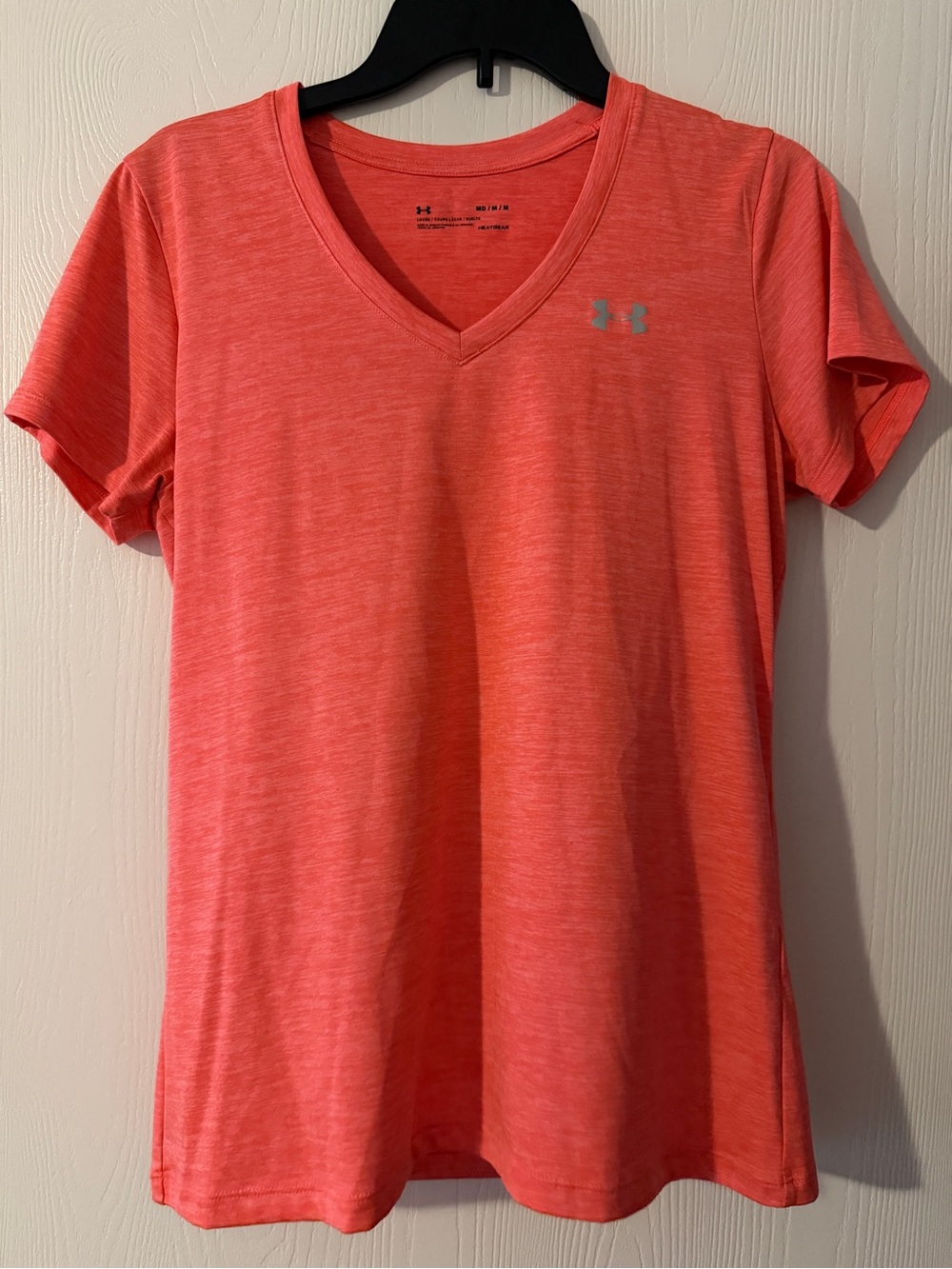 Under Armour Women’s V-Neck Performance Tee - Coral